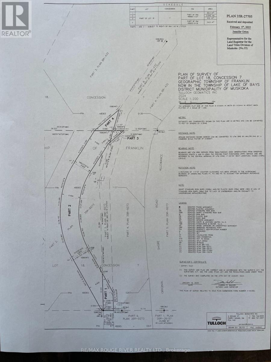 Vacant Land at 0 THOMPSON PORTAGE ROAD, Lake of Bays