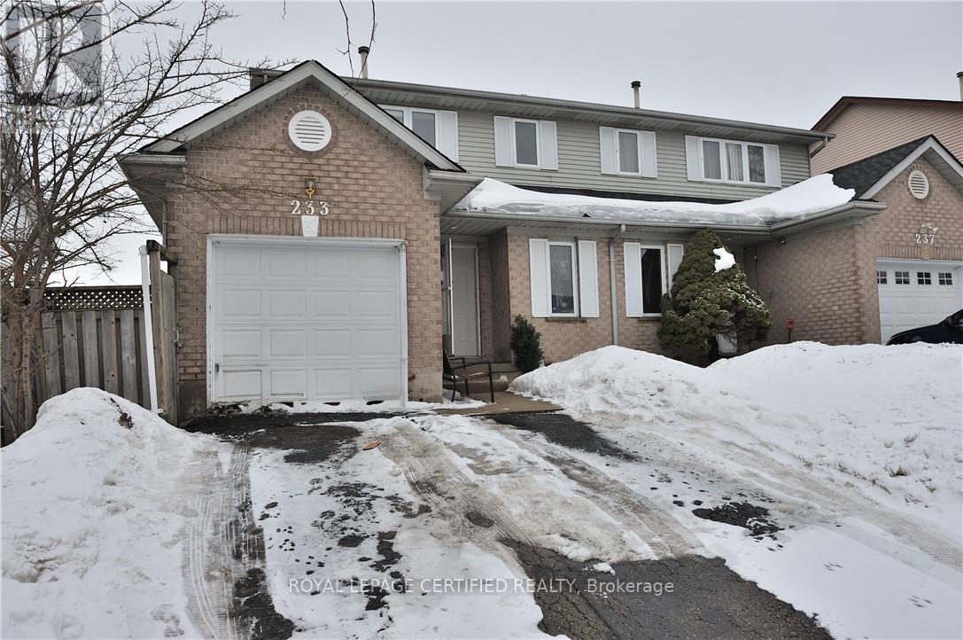Semi-Detached/Link at 233 BENESFORT CRESCENT, Waterloo