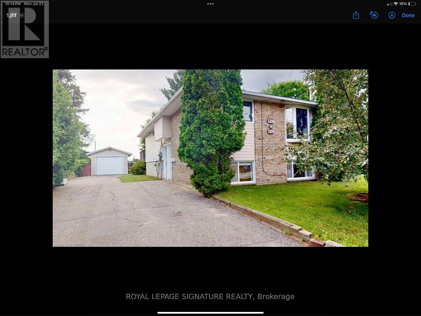 Multiplex at LOWER - 125 LINDSAY STREET, North Bay (Widdifield)