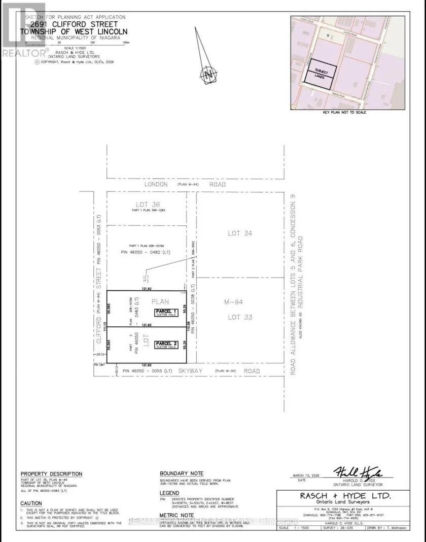 Vacant Land at 2691 CLIFFORD STREET, West Lincoln