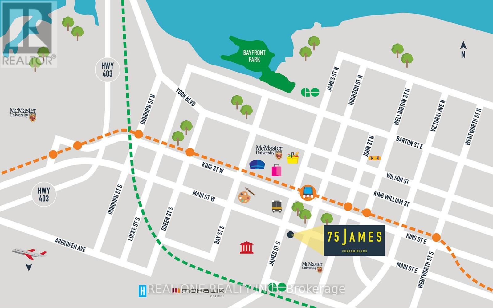 Apartment at 1607 - 75 JAMES STREET S, Hamilton