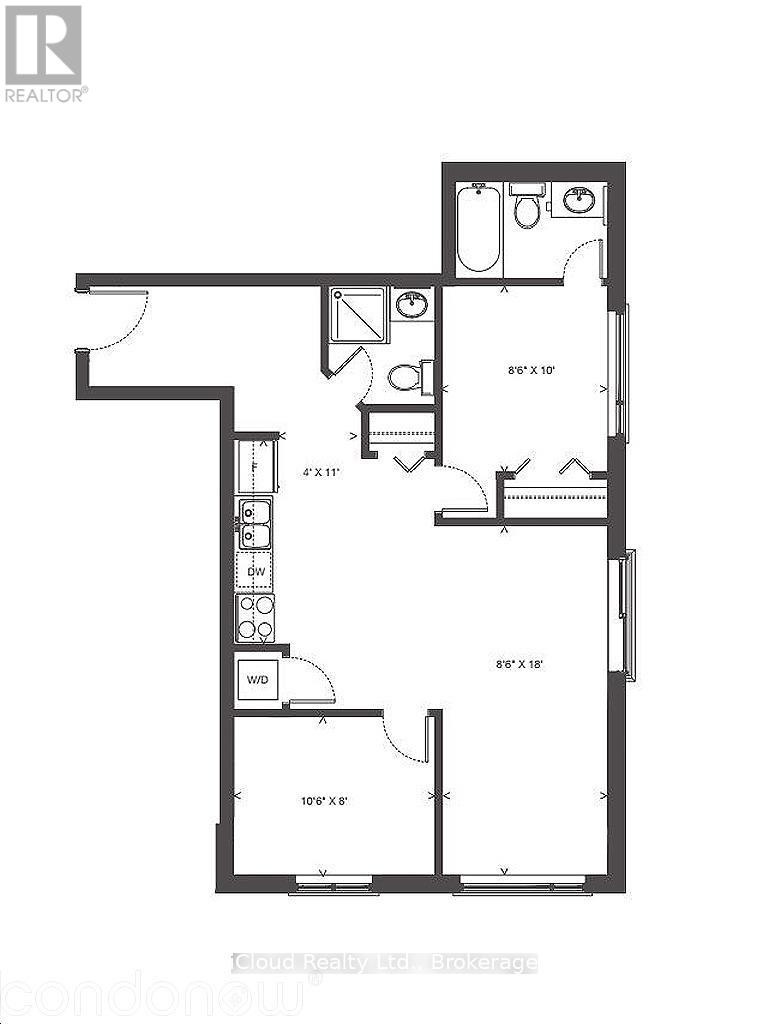 Apartment at 401H - 275 LARCH STREET, Waterloo