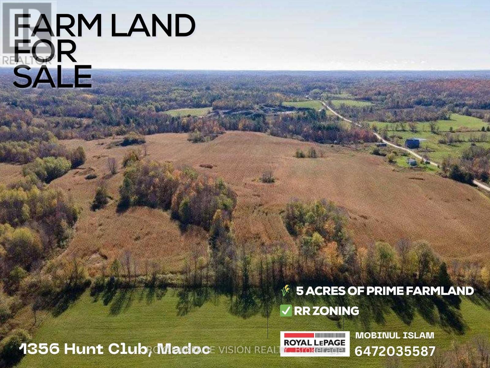Vacant Land at 1356 HUNT CLUB ROAD E, Madoc