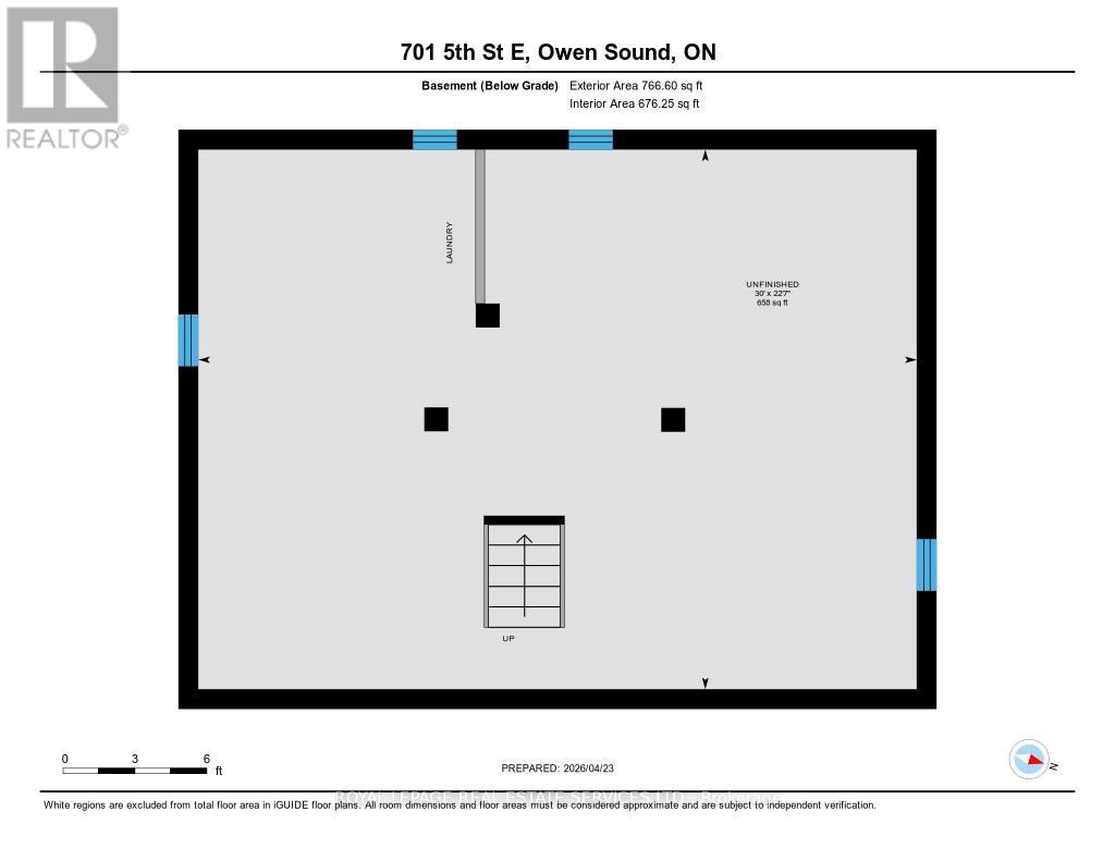 Detached at 701 5TH STREET E, Owen Sound
