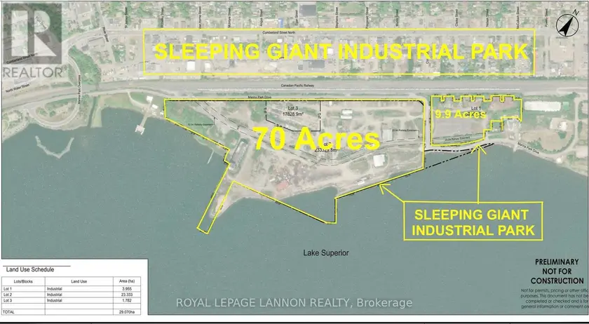 Vacant Land at #6 & 7 - 0 MARINA PARK DRIVE, Thunder Bay