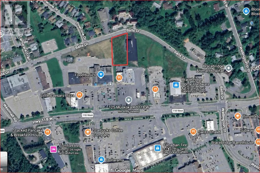 Vacant Land at 125 MUSKOKA ROAD W, Bracebridge