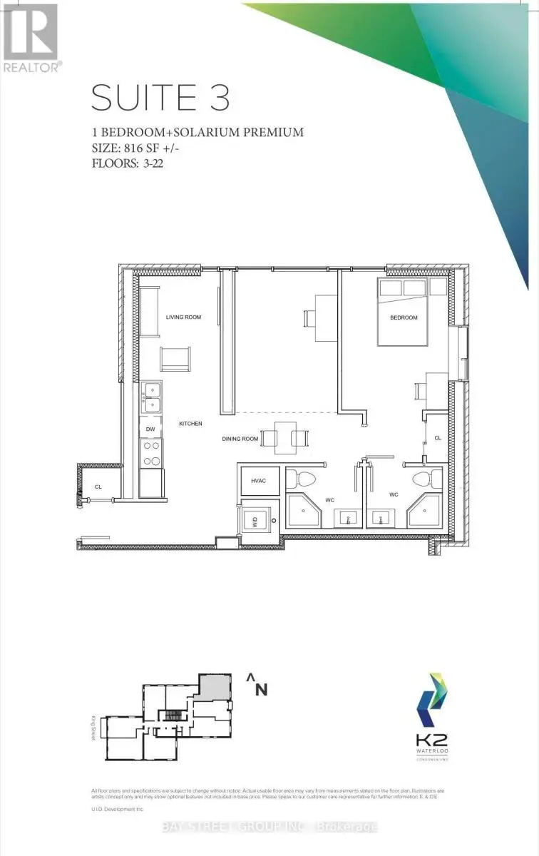 Apartment at 703 - 158 KING STREET N, Waterloo