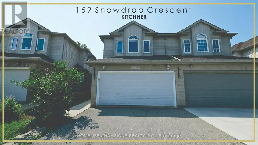 Semi-Detached/Link at 159 SNOWDROP CRESCENT, Kitchener