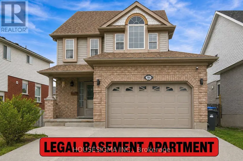 Detached at 386 GRANGE ROAD, Guelph