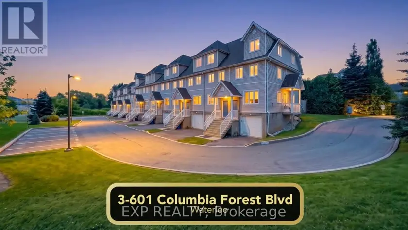 Townhouse at 3 - 601 COLUMBIA FOREST BOULEVARD, Waterloo