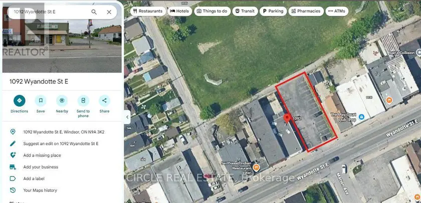 Vacant Land at 1092 WYANDOTTE STREET E, Windsor