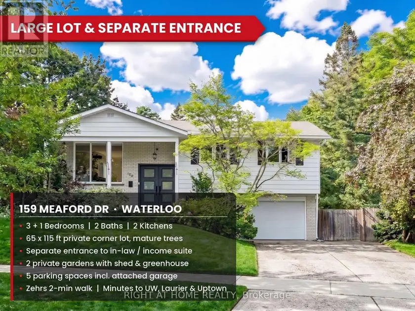 Detached at 159 MEAFORD DRIVE, Waterloo