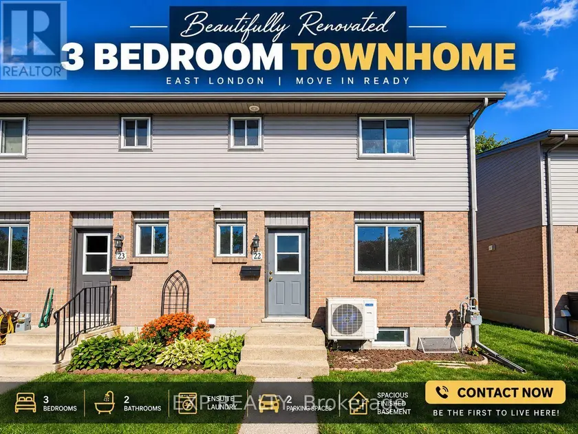 Townhouse at 22 - 490 THIRD STREET, London East