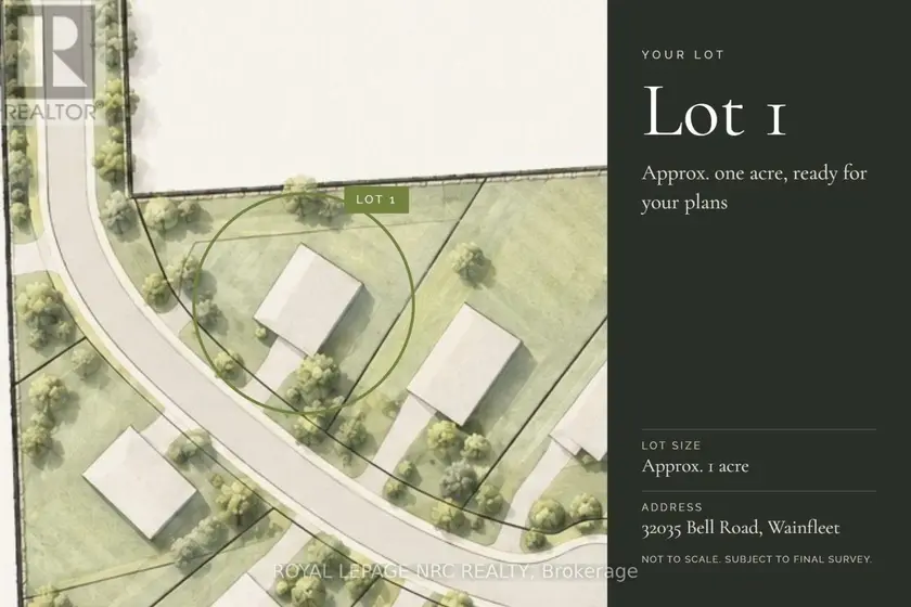 Vacant Land at #LOT 1 - 32035 BELL ROAD, Wainfleet
