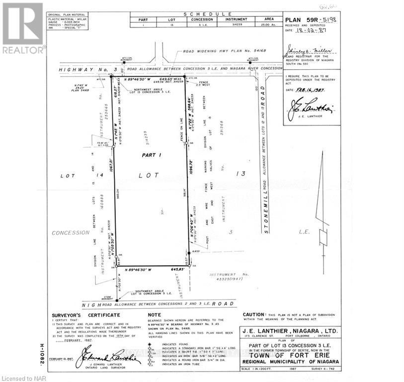 Vacant Land at 0-12047 GARRISON ROAD, Fort Erie (Ridgeway)